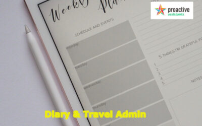 Diary & Travel Admin Services offered by Proactive Assistants